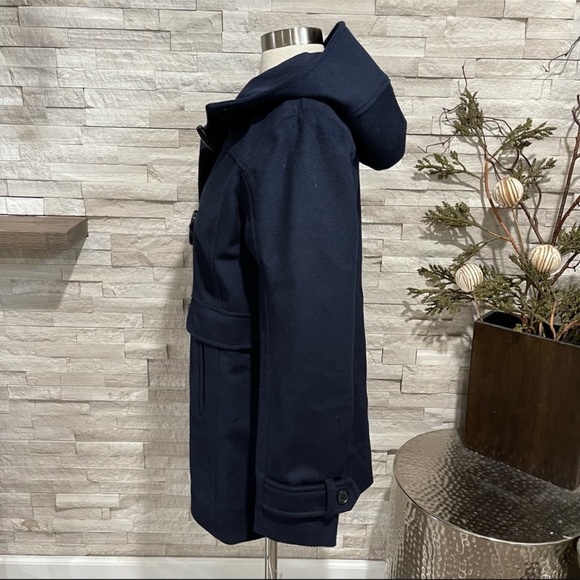 PENDLETON NWT ROSLYN WATERPROOF LAMBSWOOL BLEND HOODED TOGGLE COAT BLUE NAVY - Picture 6 of 15
